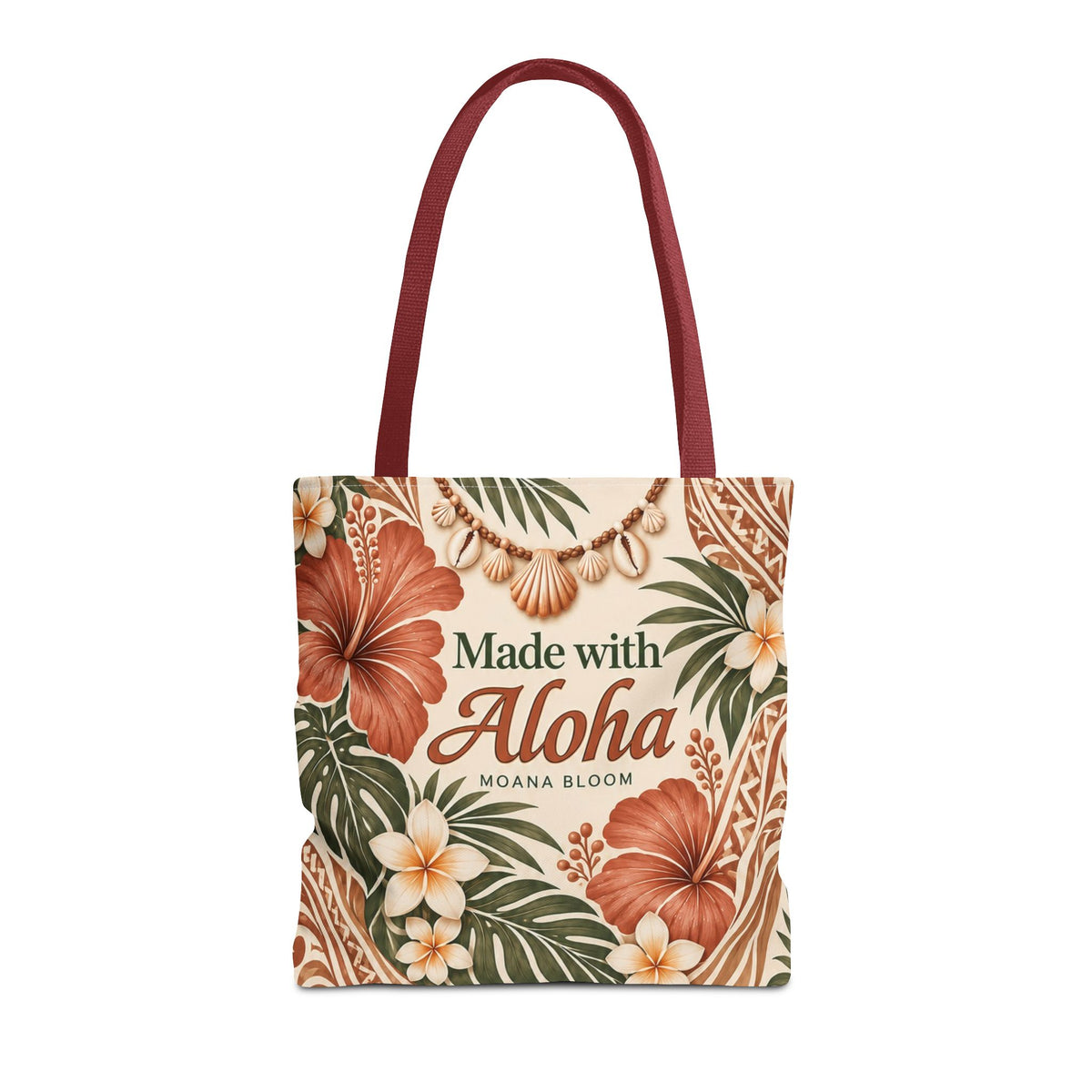Terracotta Hibiscus Tote Bag