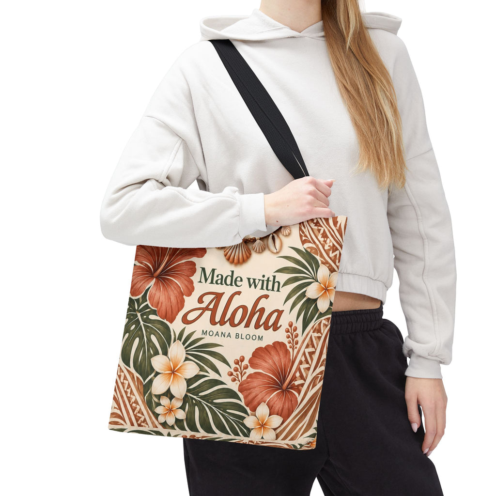 Terracotta Hibiscus Tote Bag