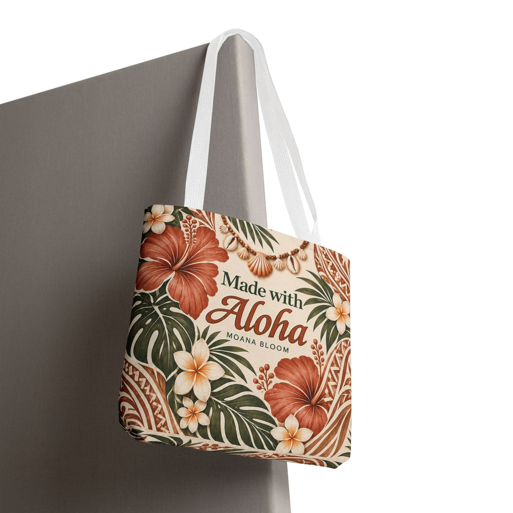 Terracotta Hibiscus Tote Bag