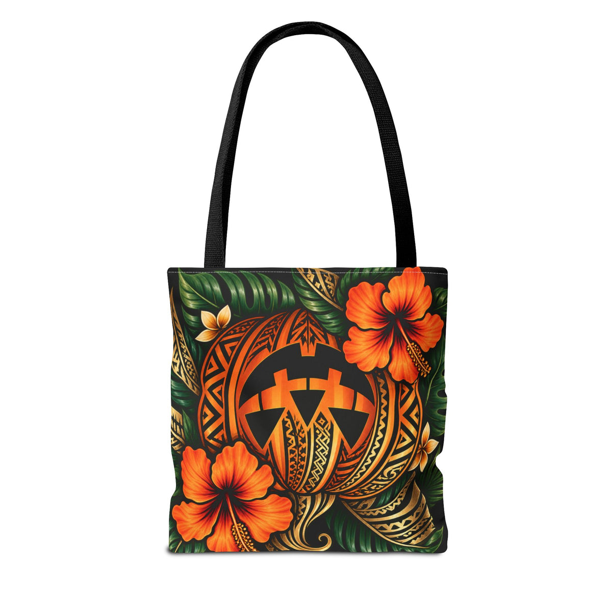 Island After Dark Tribal Pumpkin Tote Bag