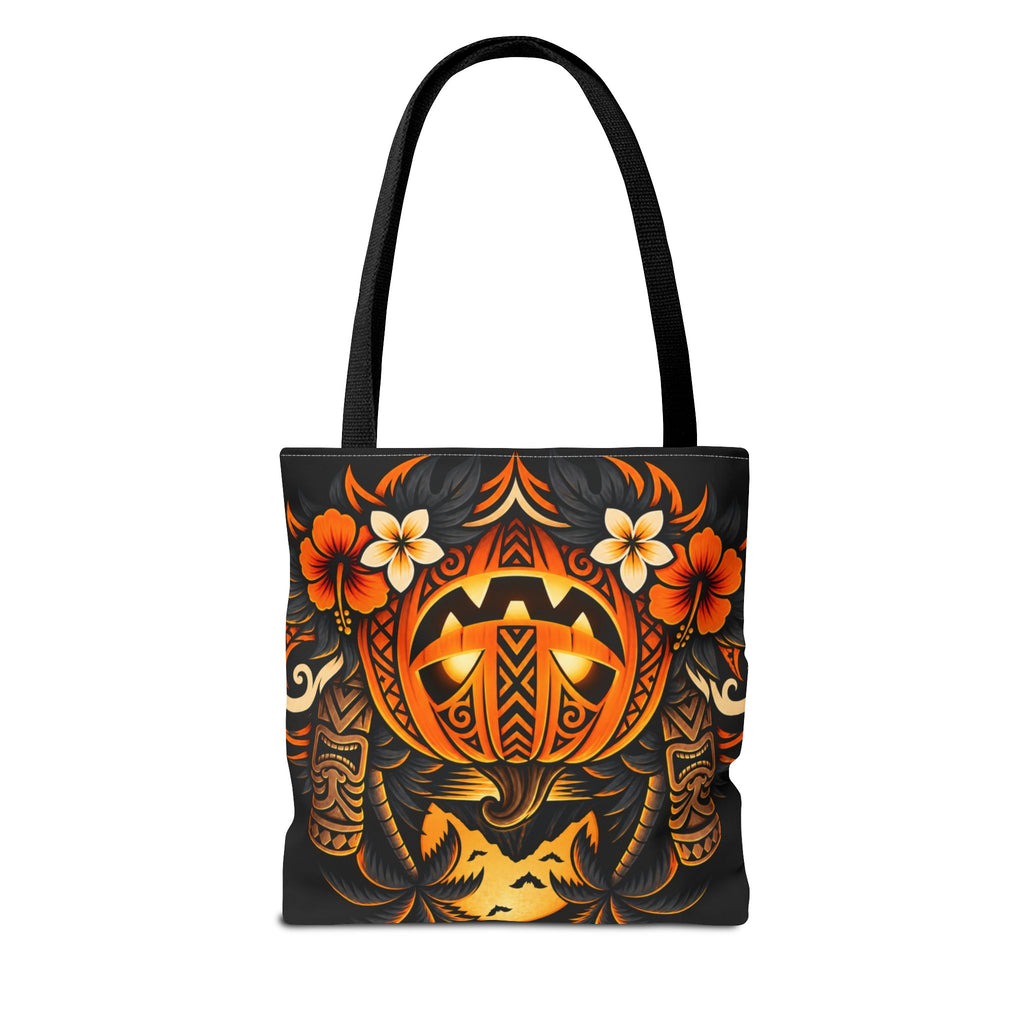 Polynesian Pumpkin Halloween Tote Bag