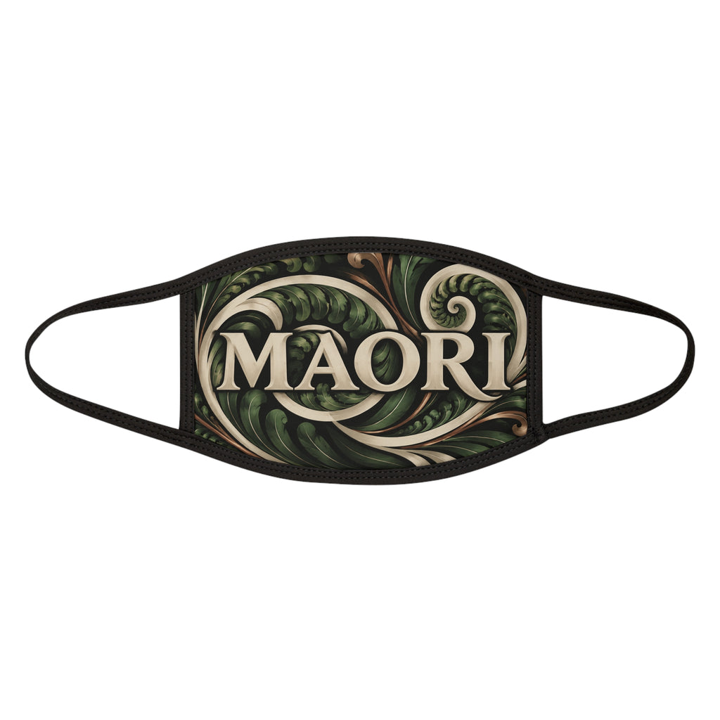 Maori Swirl Face Mask — Tribal Koru Design