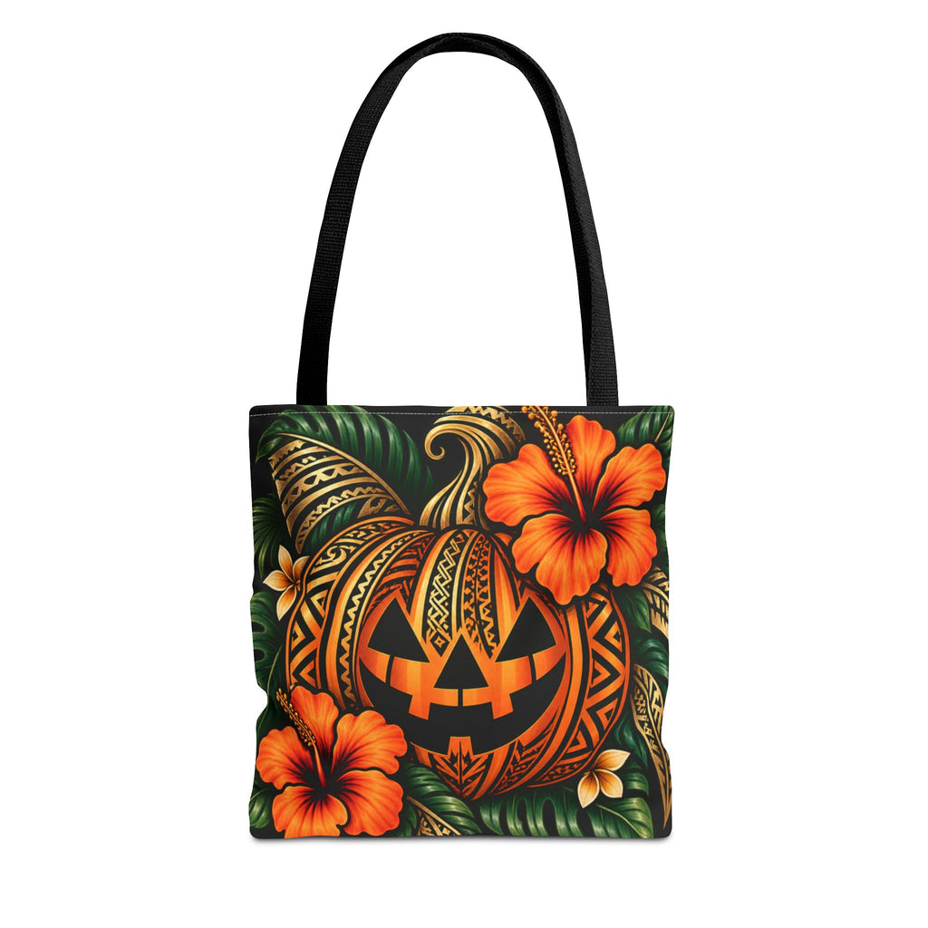 Island After Dark Tribal Pumpkin Tote Bag