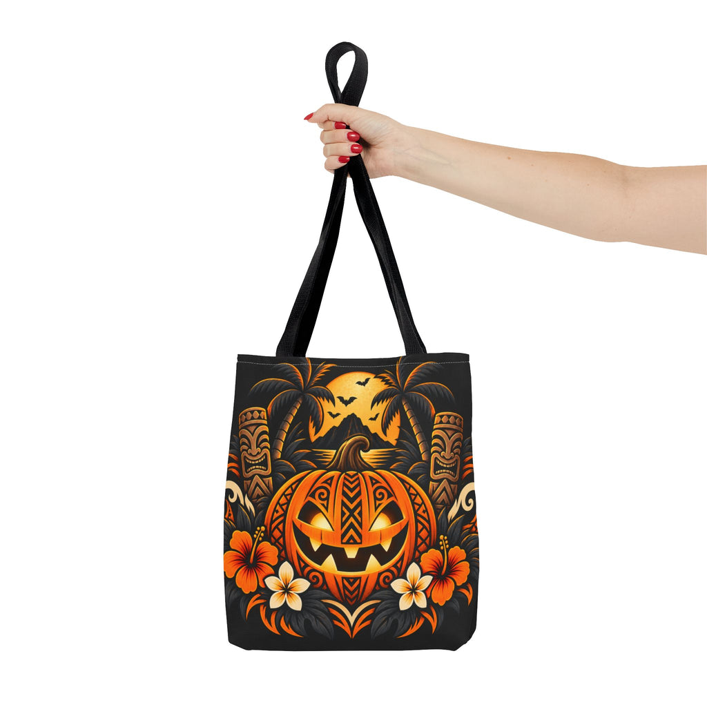 Polynesian Pumpkin Halloween Tote Bag