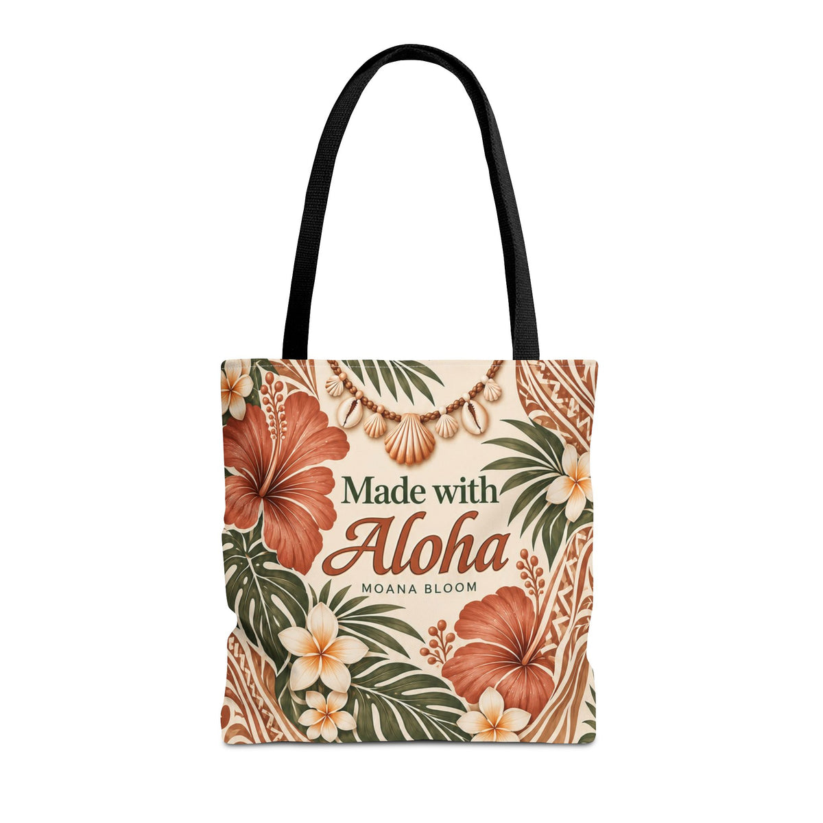 Terracotta Hibiscus Tote Bag