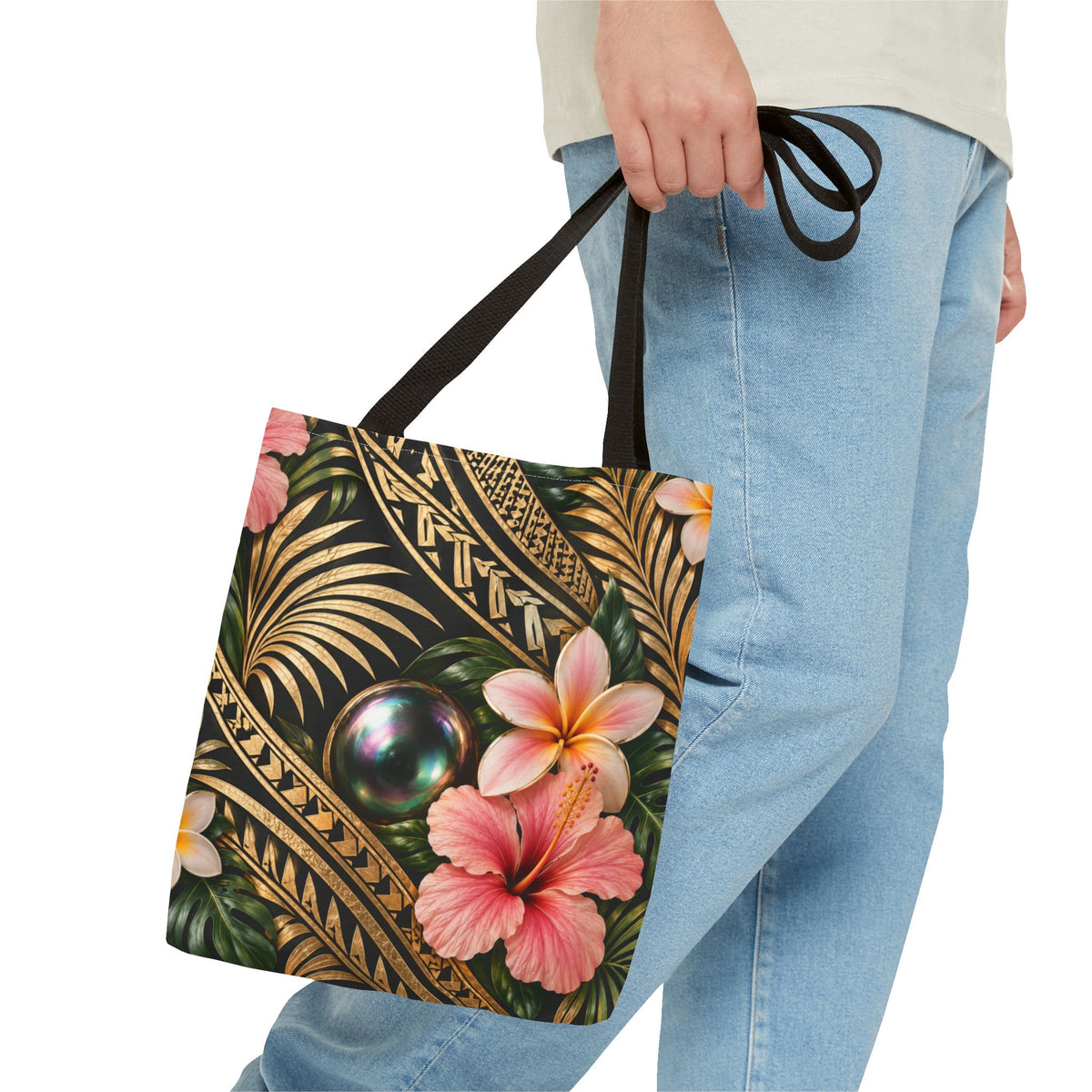 Tribal Luxe Tahitian Pearl Tote Bag