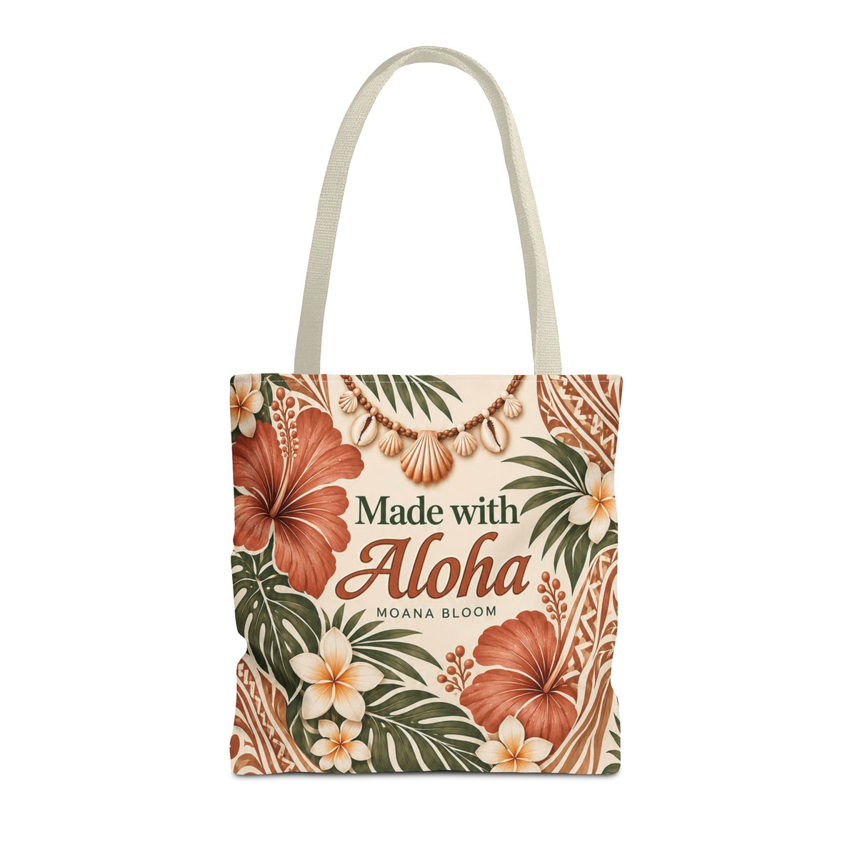 Terracotta Hibiscus Tote Bag