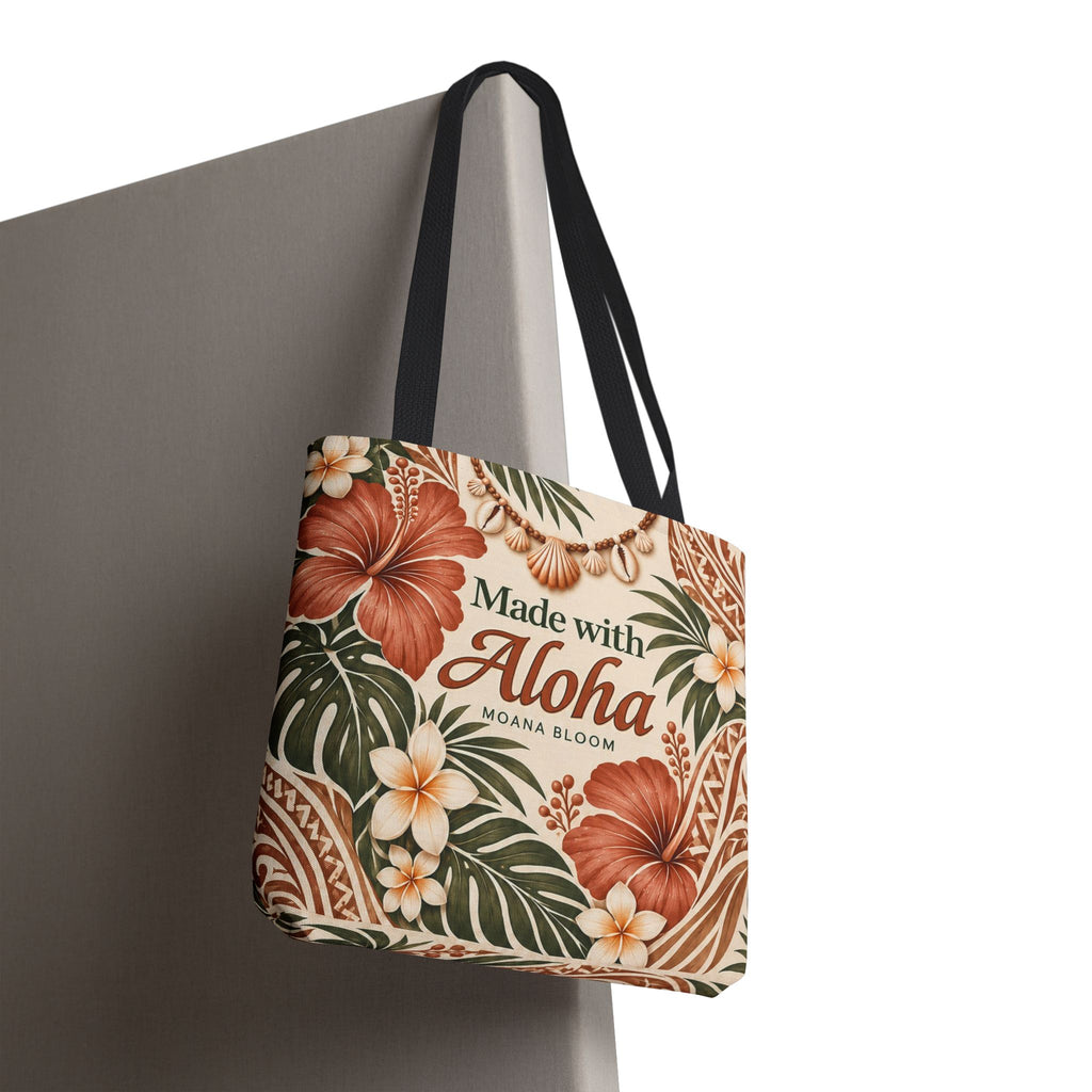 Terracotta Hibiscus Tote Bag