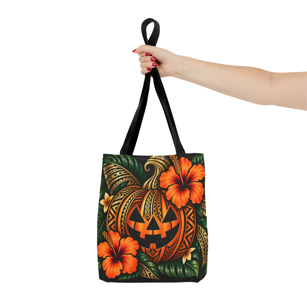 Island After Dark Tribal Pumpkin Tote Bag
