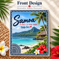 Samoa Printable Postcard | Polynesian Island Digital Download