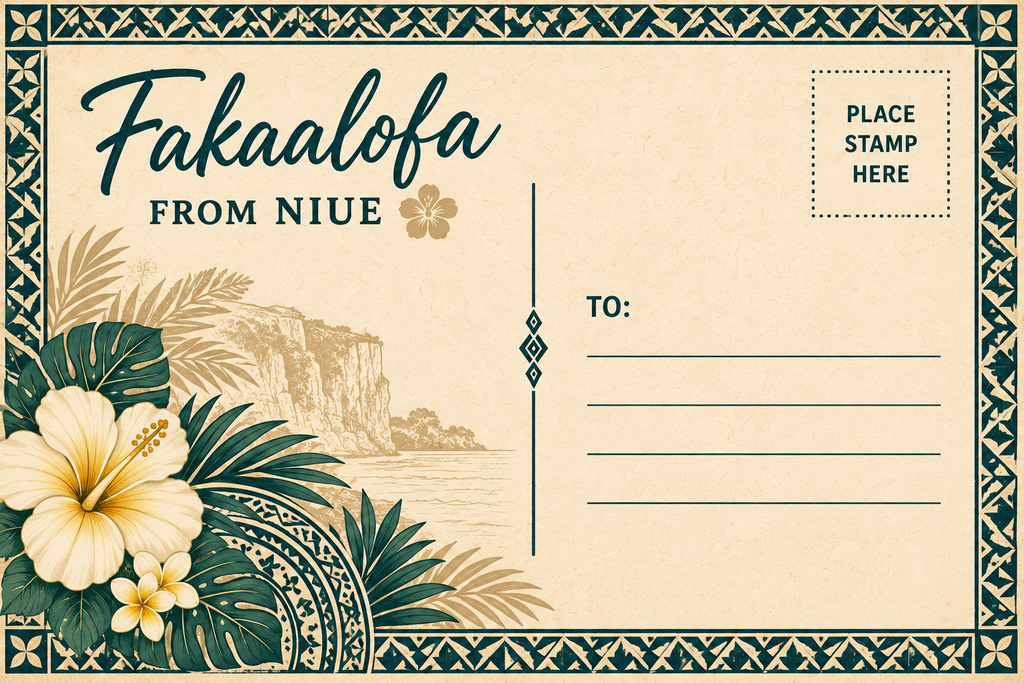 Niue Printable Postcard | Polynesian Island Digital Download