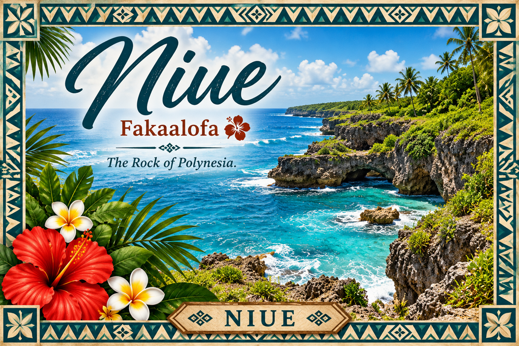 Niue Printable Postcard | Polynesian Island Digital Download