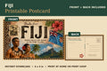 Fiji Printable Postcard | Pacific Island Digital Download
